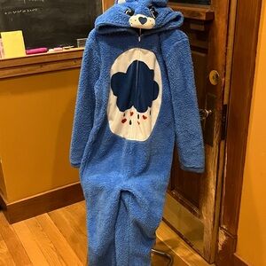 CARE BEARS GRUMPY BEAR RAIN CLOUD ADULT UNISEX ONESIE MEDIUM